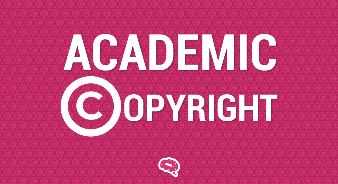 Bold text reading 'ACADEMIC COPYRIGHT' with a patterned background of copyright symbols.